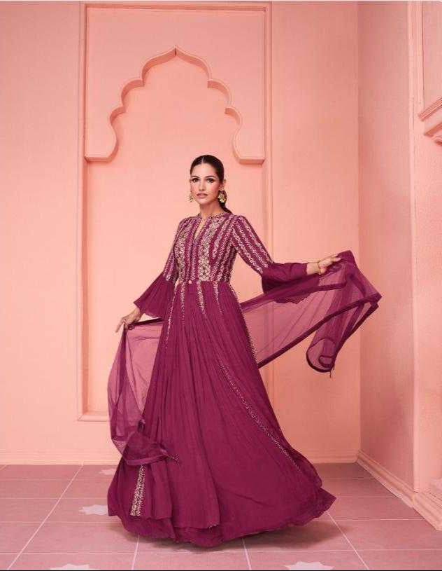 Wedding Collections Georgette Embellished Gown - MYLUXURY LANE ENTERPRISE
